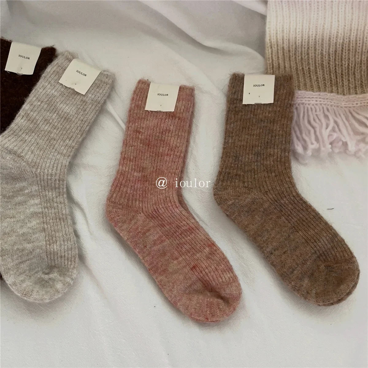 Wool Women Socks Solid Socks Super Thicker Warm Socks for Male Men Merino Wool Socks Against Cold Snow Terry Socks Wholesale