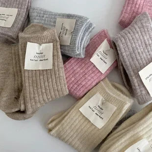 Wool Women Socks Solid Socks Super Thicker Warm Socks for Male Men Merino Wool Socks Against Cold Snow Terry Socks Wholesale