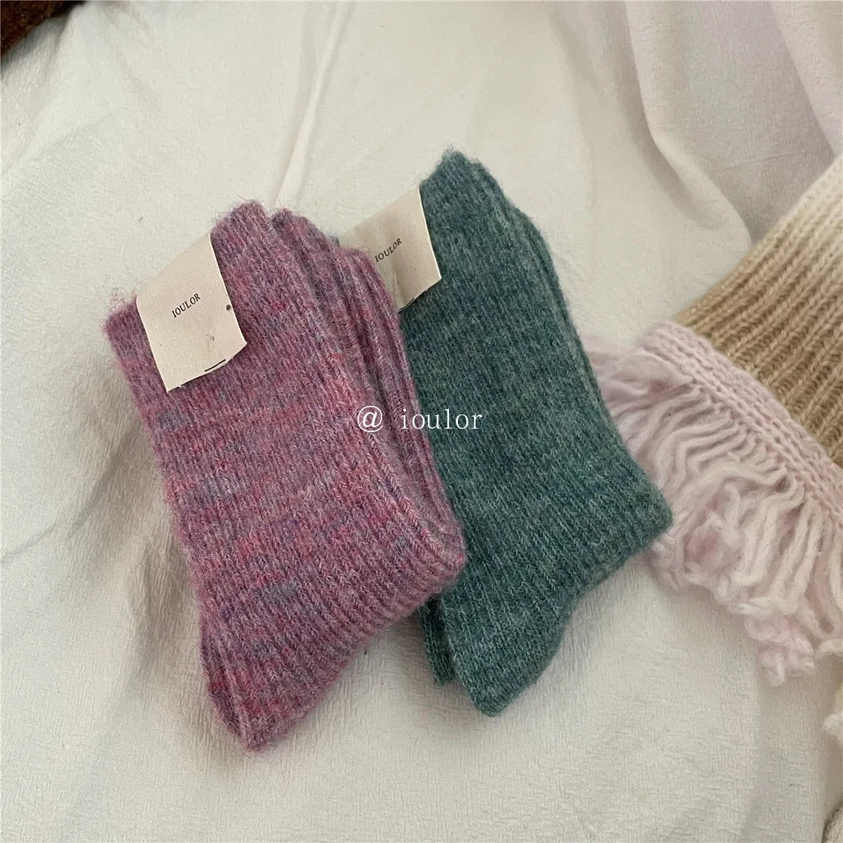 Wool Women Socks Solid Socks Super Thicker Warm Socks for Male Men Merino Wool Socks Against Cold Snow Terry Socks Wholesale