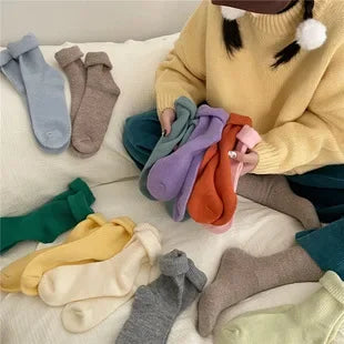 Wool Women Socks Solid Socks Super Thicker Warm Socks for Male Men Merino Wool Socks Against Cold Snow Terry Socks Wholesale