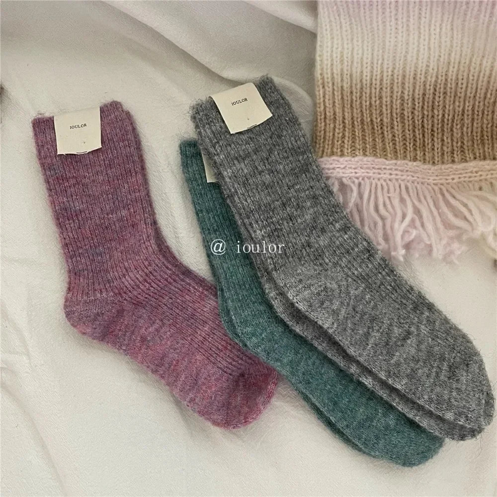 Wool Women Socks Solid Socks Super Thicker Warm Socks for Male Men Merino Wool Socks Against Cold Snow Terry Socks Wholesale