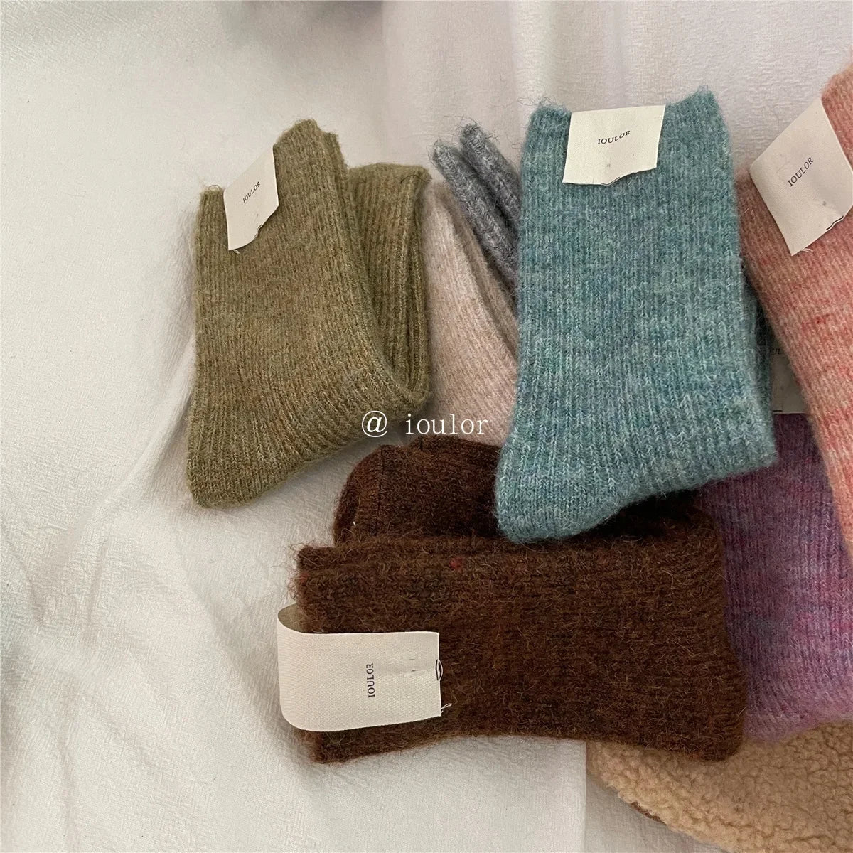 Wool Women Socks Solid Socks Super Thicker Warm Socks for Male Men Merino Wool Socks Against Cold Snow Terry Socks Wholesale